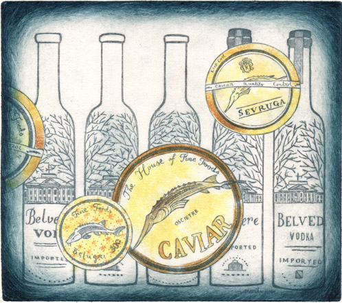 caviar and vodka
